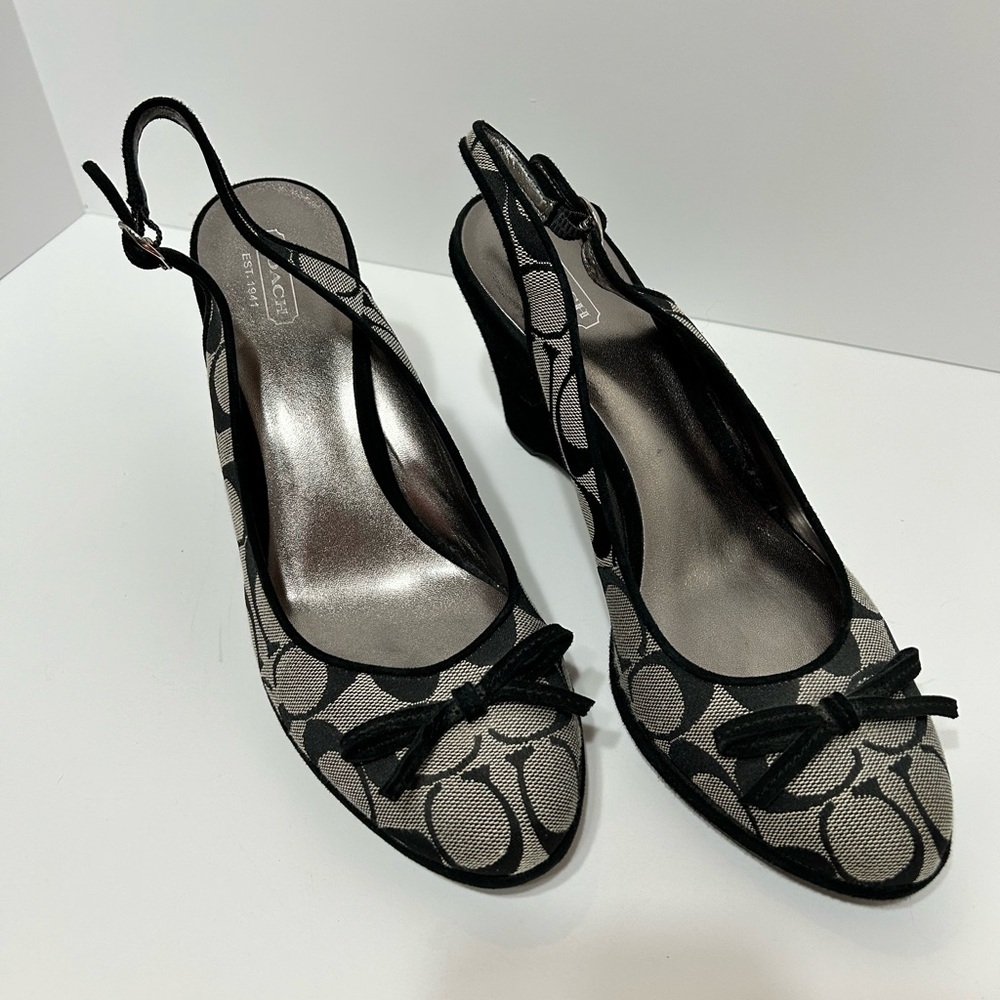 Coach Black Suede with Logo Shoes